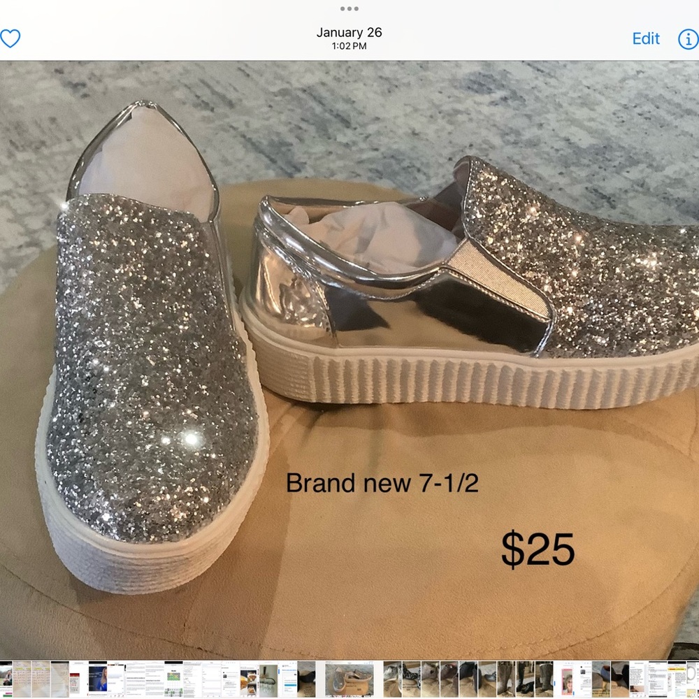 Regan-2 silver metallic sneakers
